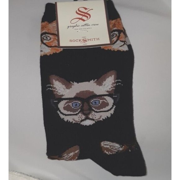 Kitten Socks By Socksmith Size 9 -11 - Picture 1 of 5